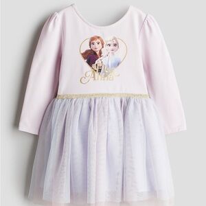 H&M Kids Dress - Light Pink with Frozen Design